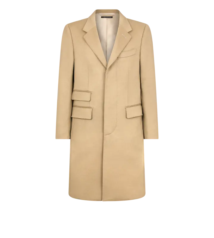 WOOL CASHMERE LIGHT TAILORED COAT SAHARA online